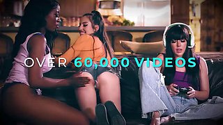 GIRLSWAY - Housekeeper Olivia Madison Caught Naughty Glimpses Of Bosses Kenna James  Jayden Cole