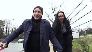 Nerdy MILF Gets A Hard Outdoor Creampie In The Park