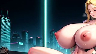 Cyberpunk fuck-a-thon with unrealistic hooters and a