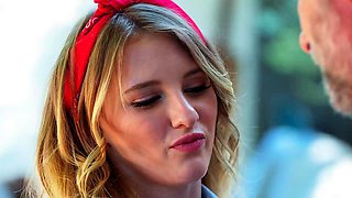 In their family porn, hot ash-blonde Melody Marks