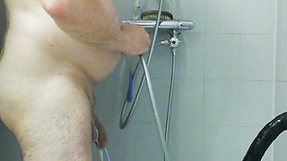 Satan slave is ready for his Enema sacrifice,