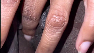 Rubbing Fingering My Big Labia Wet Pussy