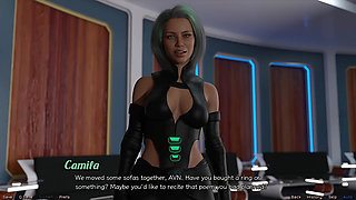 Stranded in Space - Stripper MILF Flashes Her Big Tits