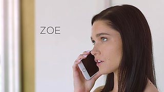 Zoe's tight brown beauty takes Alberto's massive cock in every position