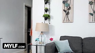 Dork nerd step-son devises a nefarious plot to fuck his step-mom and step-sister at the same time