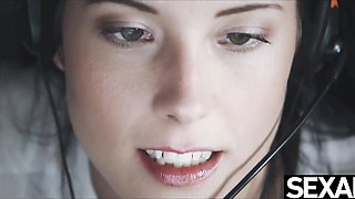 2 handsome brunettes gobble each other's super hot gash avidly (Lexi Layo)