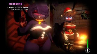 Extreme Hentai Game: Fnaf Girls in Santa Outfits, Episode 17. Get Ready for Big Cocks and Rough Play!