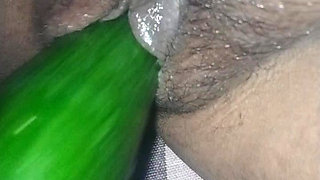 Enjoyed cucumber when my husband was not home