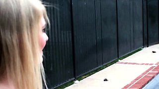 Beautiful teen brunette Jessica Sinn masturbates