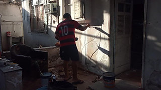 Bricklayer Fucks Boss's Wife