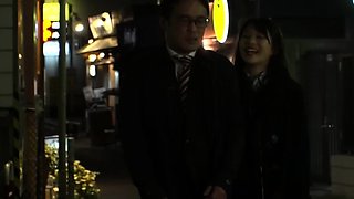 Small tit GF gives POV blowjob on my denim
