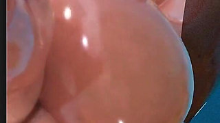 Fat Ass Fortnite Slut Getting Her Tight Oiled up Pussy Fucked