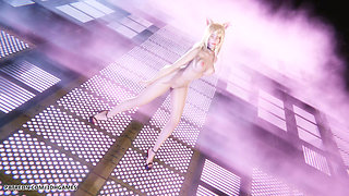 [mmd] T-ara - Day by Day Ahri Sexy Naked Dance League of Legends Hentai Uncensored 4K 60fps