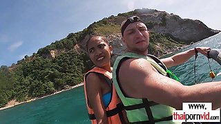 Amateurs Thai teenage suck BWC on jet ski