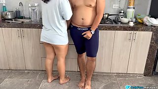 PornoiaMey Stepsister Creampie Kitchen Fuck