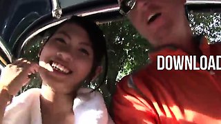 Tiny Thai teen picked up in a Tuk Tuk and fucked hard after