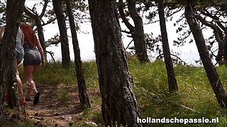 Lana Lush & Hailey Haze horny outdoor Passie
