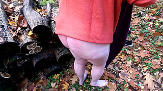 Walking Naked Through the Woods After Her Vagina Slapping
