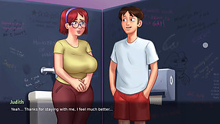 Library room sex and College bathroom blowjob