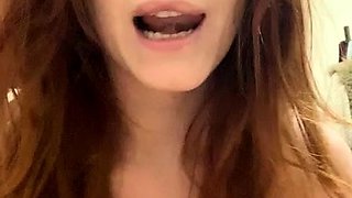 Emo teen Becka solo webcam masturbation