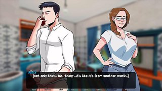 Dawn of Malice: stepson jerking multiple times on his stepmoms dirty panties, she caught him ep 9