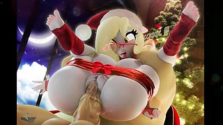 Two 3d cartoon cuties are ready for their bath