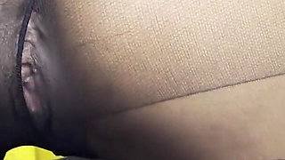 Queefing in Black Pantyhose