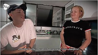 My Boyfriend Cheated On Me With My Grandma, The Worst Is That She Fucks His Ass Right Behind Me