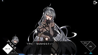 The girl in the organization comforts herself with her abilities and, sharing the pleasure