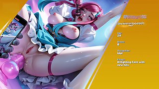 Internal cumshot, hentai, anal