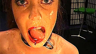 Ggg John Thompson - Filthy Brunette in Wild Bukkake Gangbang Cum Flood