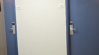 Naughty Elevator Ride Will She Get Caught?