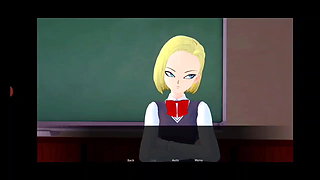 Dragon ball girl android 18 have sex in class