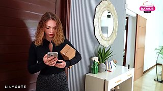 Delivery Nymph Spurts the Package… Pays with Her Donk!