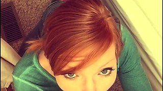 Skinny pierced amateur redhead rough fucking huge toys