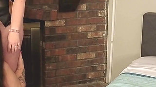 4'10" Short Thick Latina Serves Tall Redhead Domme Mommy and Her Husband