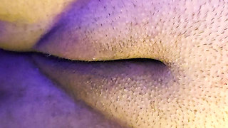 Close up of fat pussy lips being penetrated by a hard cock