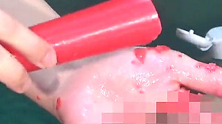 Hot Wax Handjob, Ruined Orgasm, and Post Orgasm Handjob, Mistress Plays with Masochist's Anus and Dick