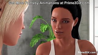 Slow and Sensual Futanari 3D Anime - Big Cock Monster Fuck