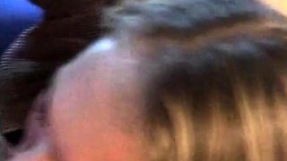 Erotic amateur girl giving blowjob and titjob in POV