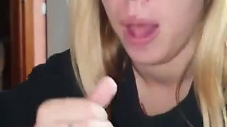 Blonde Teen Blowjob - POV