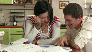 Anal Inside Scene 1: Brunette Teen Netta Jade Enjoys Anal Sex in the Kitchen