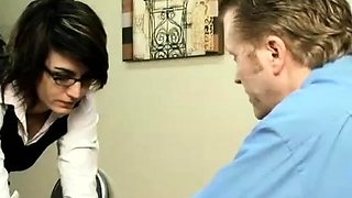 Curvy ass brunette spanked banged facialized