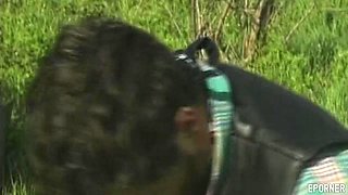 Vintage passion erupts as she beckons for a wild oral thrill