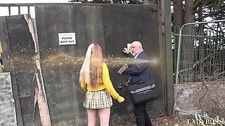 Lady Boss Dominates Slaves With Spanking and Pegging in BDSM Group Sex