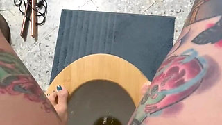 Pissing in the Toilet