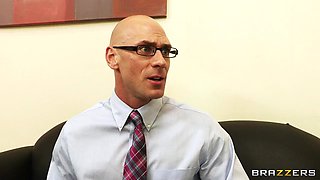 Acing The Interview With Johnny Sins, Sophie Dee, Eva Notty - Brazzers