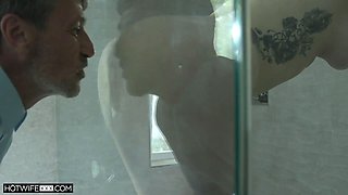 Hotwife porno - hubby's mate asks to fuck his nymphomaniac wife Lauren Phillips