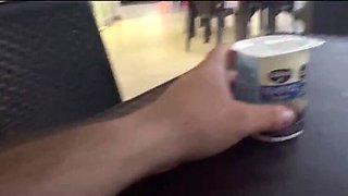 Colombian Girl Heats Up in Public Shop, Demands Bathroom Bang