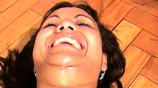 Black amateur girlfriend awesome bukkake